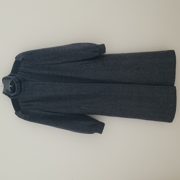 Luna Paris Gray Wool Blend Long Coat